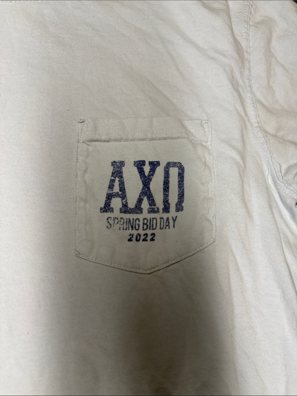 Comfort Colors White University of Kentucky Graphic Tee with Blue and Gold Print - Picture 3 of 3